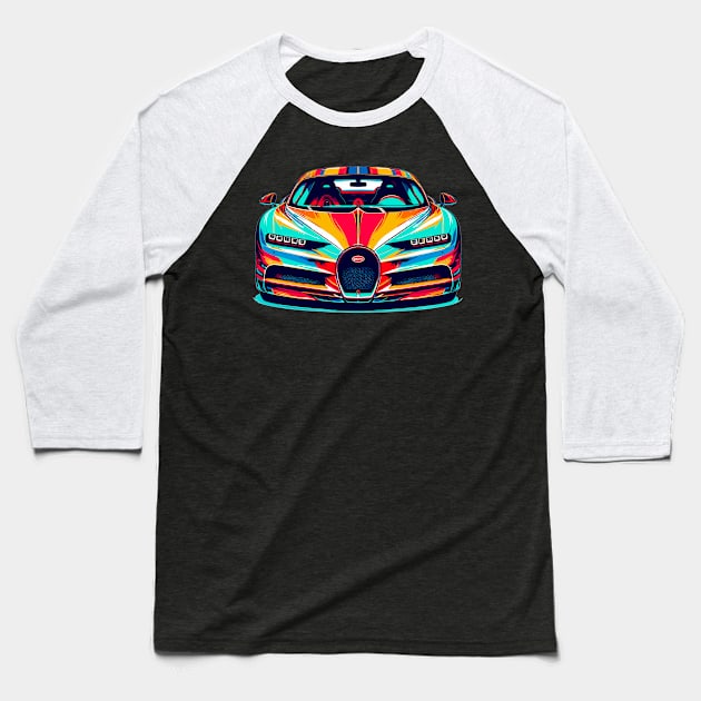 Bugatti Chiron Baseball T-Shirt by Vehicles-Art